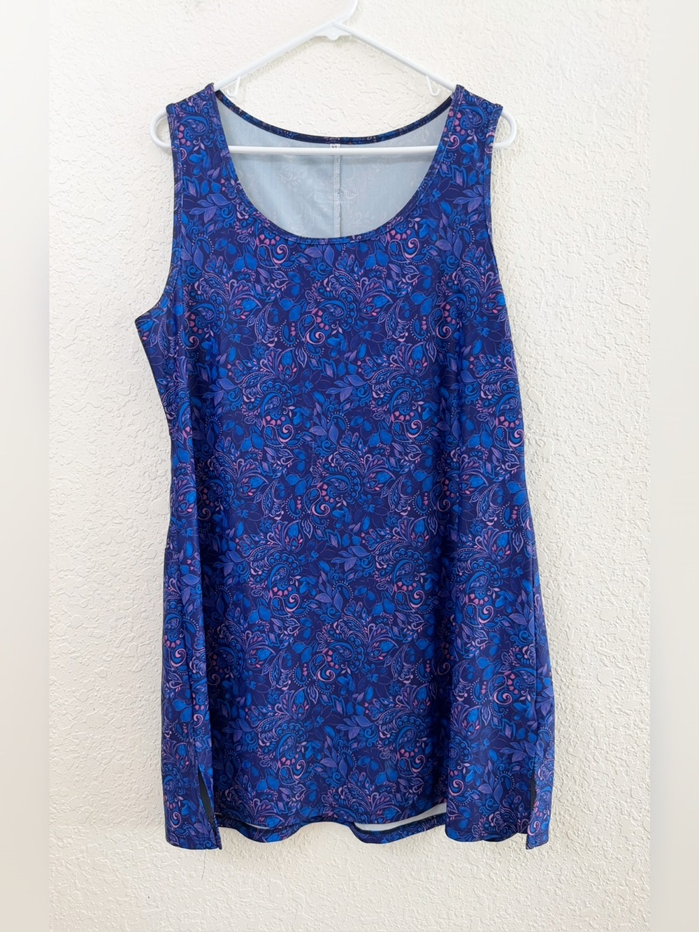 Nuu Muu - Floral Paisley Scoop Neck Active Dress - XL